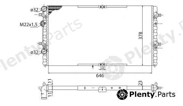  MAGNETI MARELLI part 350213816003 Radiator, engine cooling