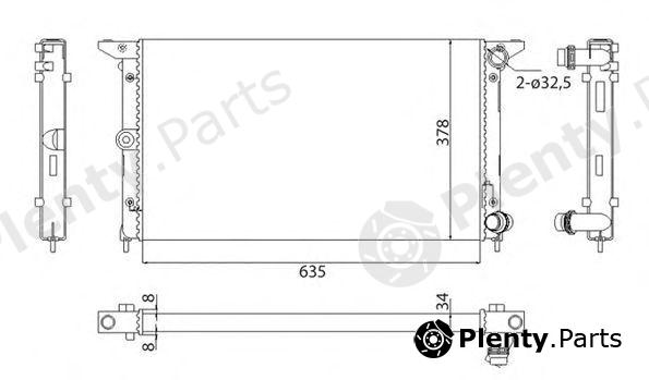  MAGNETI MARELLI part 350213844003 Radiator, engine cooling