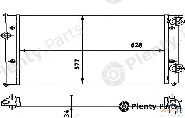  BEHR part 8MK376714-684 (8MK376714684) Radiator, engine cooling