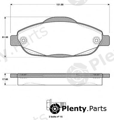  NK part 223747 Brake Pad Set, disc brake