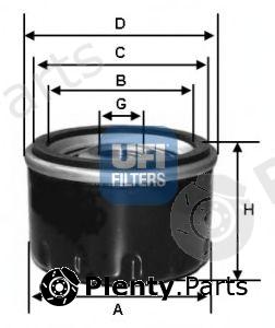  UFI part 23.210.00 (2321000) Oil Filter