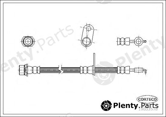 CORTECO part 19033578 Brake Hose
