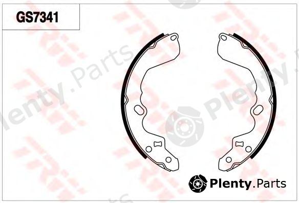  TRW part GS7341 Brake Shoe Set