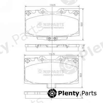  NIPPARTS part N3607022 Brake Pad Set, disc brake