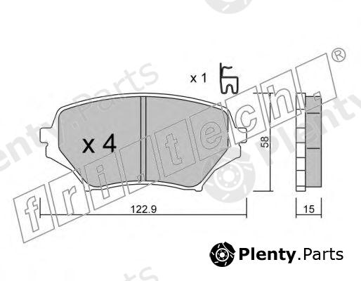  fri.tech. part 8870 Brake Pad Set, disc brake