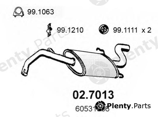  ASSO part 02.7013 (027013) End Silencer
