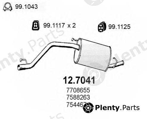  ASSO part 12.7041 (127041) End Silencer