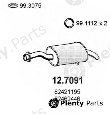  ASSO part 12.7091 (127091) End Silencer