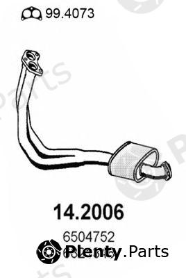  ASSO part 14.2006 (142006) Front Silencer