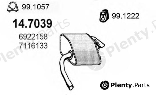  ASSO part 14.7039 (147039) End Silencer