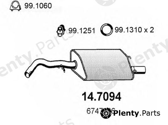  ASSO part 14.7094 (147094) End Silencer