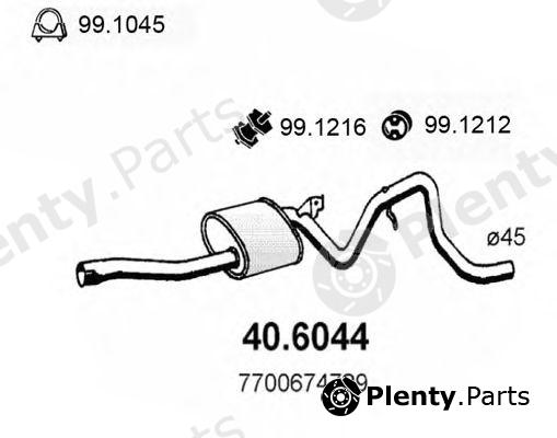  ASSO part 40.6044 (406044) Middle Silencer