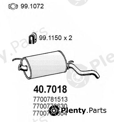  ASSO part 40.7018 (407018) End Silencer