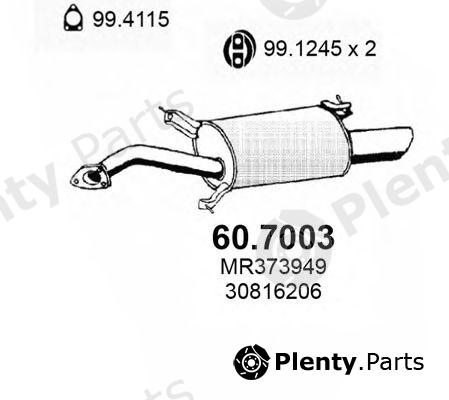 ASSO part 60.7003 (607003) End Silencer