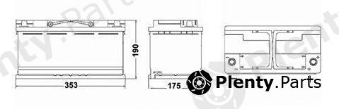  EXIDE part EK920 Starter Battery; Starter Battery