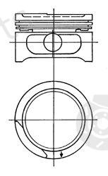  KOLBENSCHMIDT part 90555623 Piston