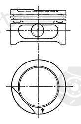  KOLBENSCHMIDT part 90556605 Piston
