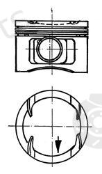  KOLBENSCHMIDT part 92213600 Piston
