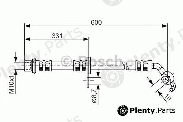  BOSCH part 1987476108 Brake Hose