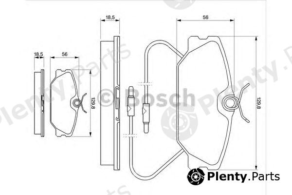  BOSCH part 0986469191 Brake Pad Set, disc brake