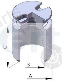  ERT part 150562-C (150562C) Piston, brake caliper