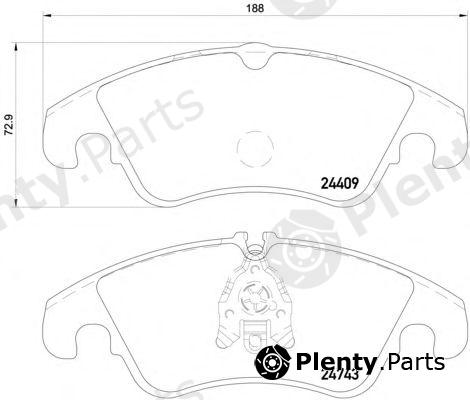  TEXTAR part 2440901 Brake Pad Set, disc brake