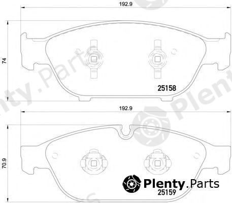  TEXTAR part 2515802 Brake Pad Set, disc brake