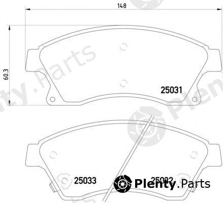  TEXTAR part 2503101 Brake Pad Set, disc brake