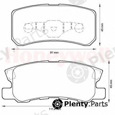  BENDIX part 572498B Brake Pad Set, disc brake