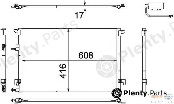  HELLA part 8FC351304-471 (8FC351304471) Condenser, air conditioning