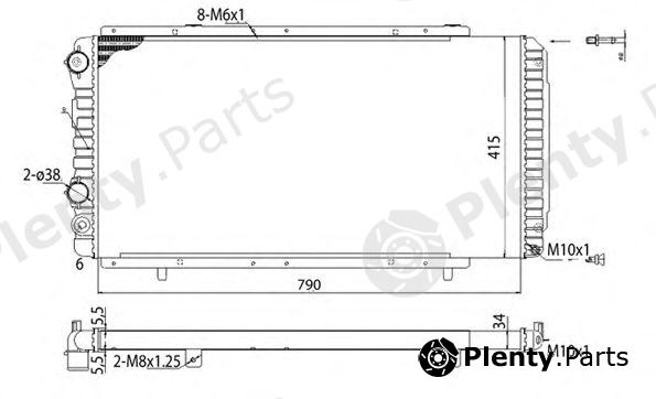  MAGNETI MARELLI part 350213707003 Radiator, engine cooling