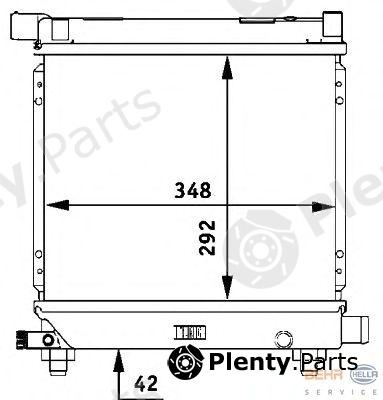  BEHR part 8MK376710-634 (8MK376710634) Radiator, engine cooling