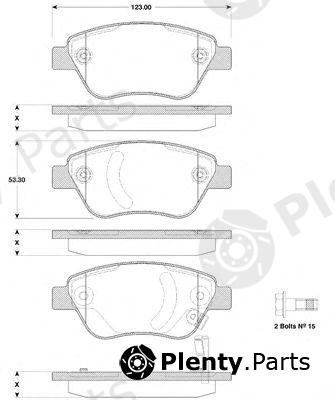  NK part 223635 Brake Pad Set, disc brake
