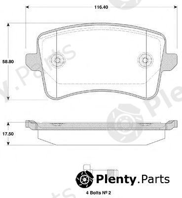  NK part 224796 Brake Pad Set, disc brake