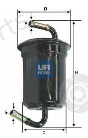  UFI part 31.636.00 (3163600) Fuel filter