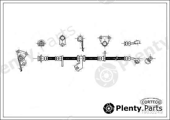  CORTECO part 19032249 Brake Hose