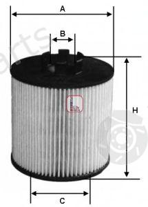  SOFIMA part S5047PE Oil Filter