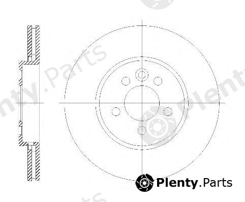  REMSA part 6614.10 (661410) Brake Disc
