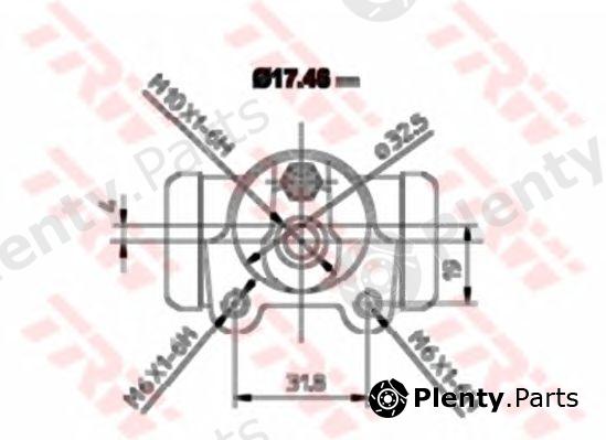  TRW part BWA129 Wheel Brake Cylinder