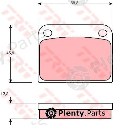  TRW part GDB594 Brake Pad Set, disc brake