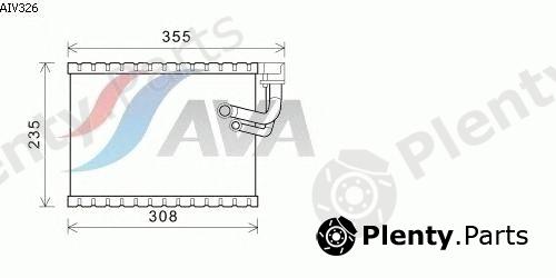  AVA QUALITY COOLING part AIV326 Evaporator, air conditioning