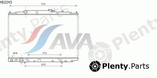  AVA QUALITY COOLING part HD2243 Radiator, engine cooling