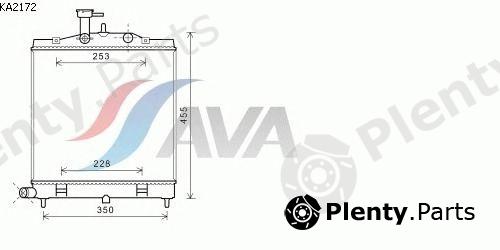  AVA QUALITY COOLING part KA2172 Radiator, engine cooling