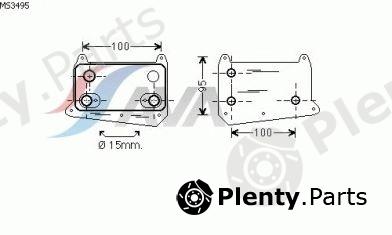  AVA QUALITY COOLING part MS3495 Oil Cooler, engine oil