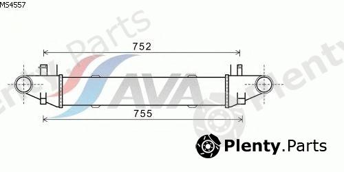  AVA QUALITY COOLING part MS4557 Intercooler, charger