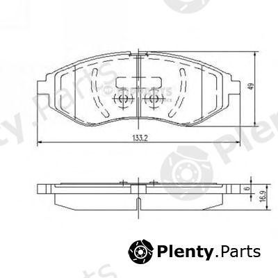  NIPPARTS part J3600911 Brake Pad Set, disc brake