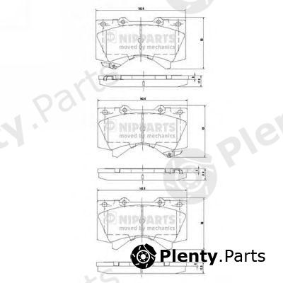  NIPPARTS part N3602136 Brake Pad Set, disc brake