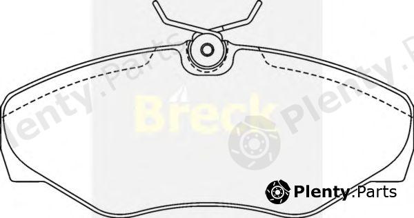  BRECK part 230990070300 Brake Pad Set, disc brake
