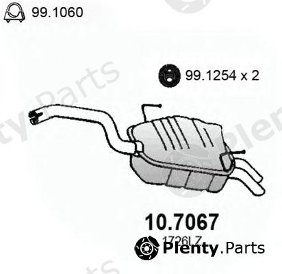 ASSO part 10.7067 (107067) End Silencer