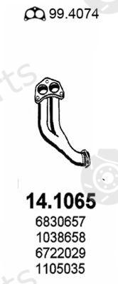  ASSO part 14.1065 (141065) Exhaust Pipe
